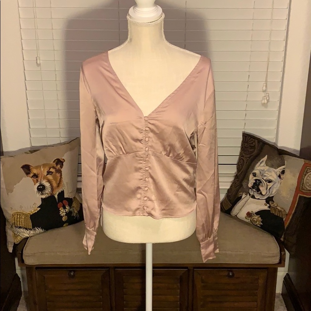 Abercrombie satin blouse